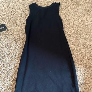 Black bodycon dress cut outs in back